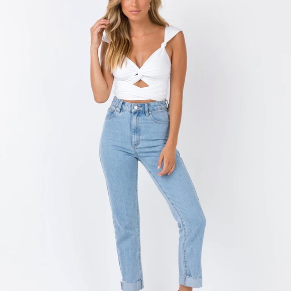 Princess Polly Porto Cervo Tie Up Crop White - Picture 2 of 4